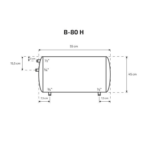 Kinnine veeboiler 80 – 150 L