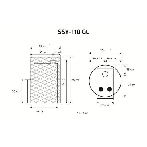 Puukeris Skament SSY-110 GL-MINI